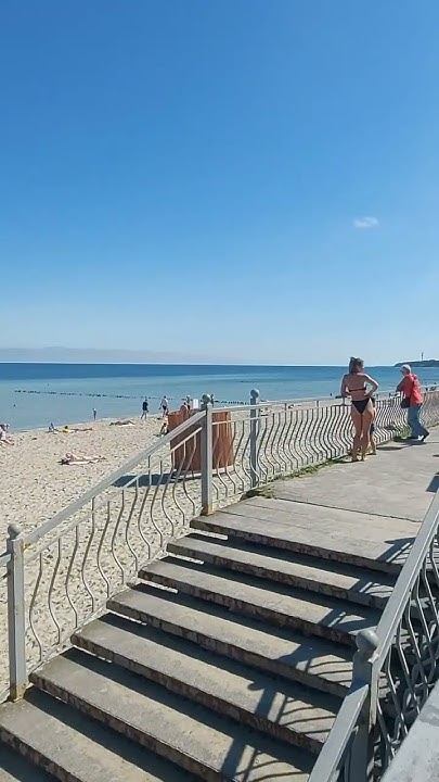 Калининградская область. Пионерский курорт, пляж. 17.07.24 22°С, вода ...