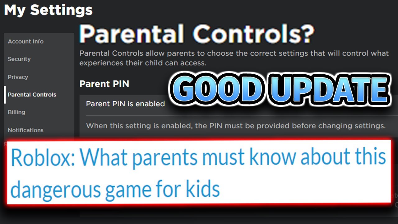 Bloxy News on X: A new Parental Controls section has been added to the  Roblox Settings page, along with two new Settings to help Parents control  their child's spending (available for accounts <
