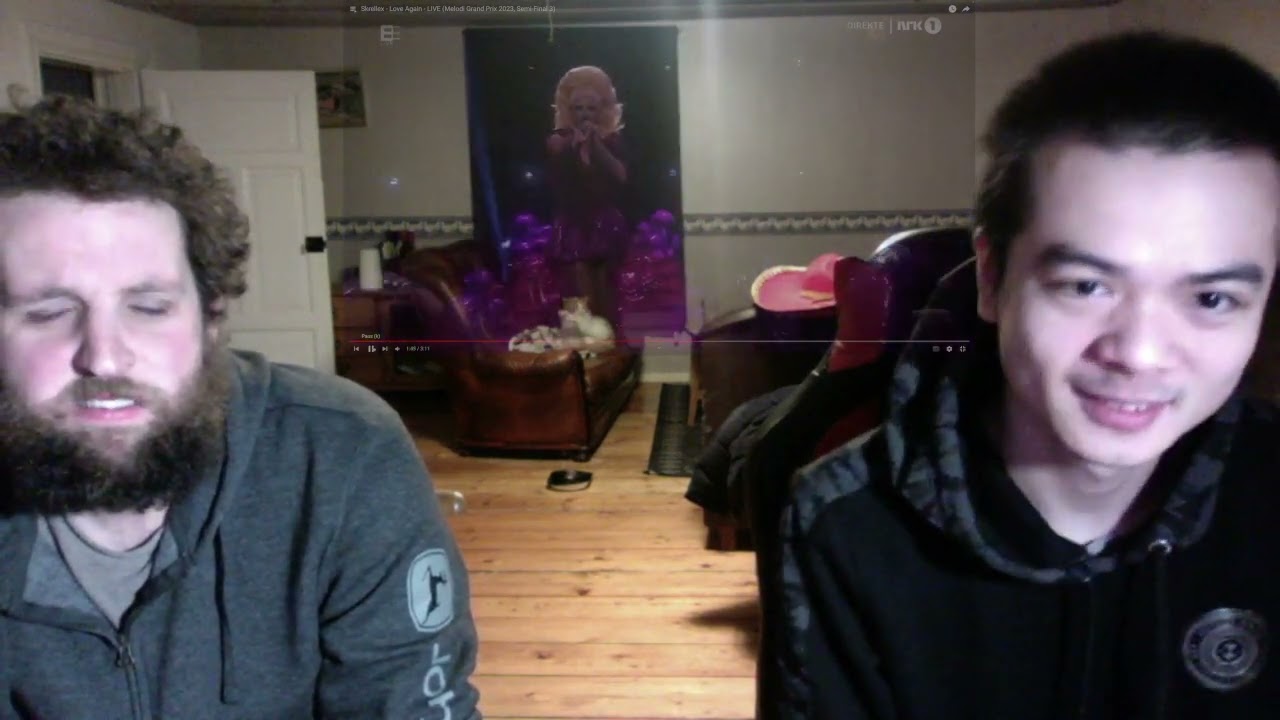 Skrellex - Love Again - LIVE (Melodi Grand Prix 2023, Semi-Final 3) [Reaction by Swedish guys]