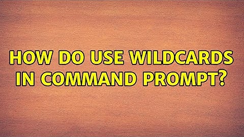 How do use wildcards in command prompt? (3 Solutions!!)