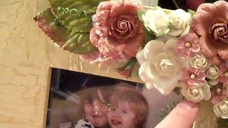 shabby chic altered picture frame