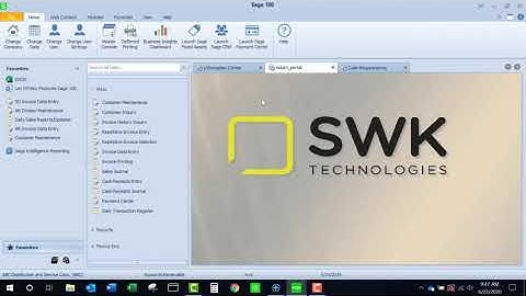 Sage 100 - AR Cash Sales