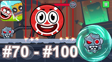 Bounce Ball 6: Red Bounce Ball Hero Part 3 - Gameplay Walkthrough Levels 70 - 100