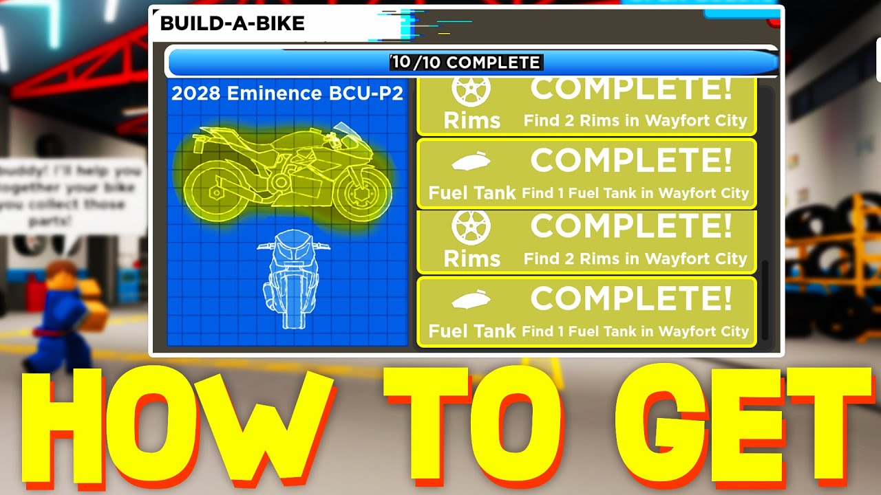 HOW TO FIND ALL 10 BIKE PARTS LOCATIONS in DRIVING EMPIRE! (Roblox Build A Bike Event)