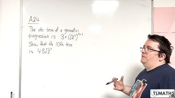 GCSE Maths: A24h-14 Geometric Sequence Problem 4
