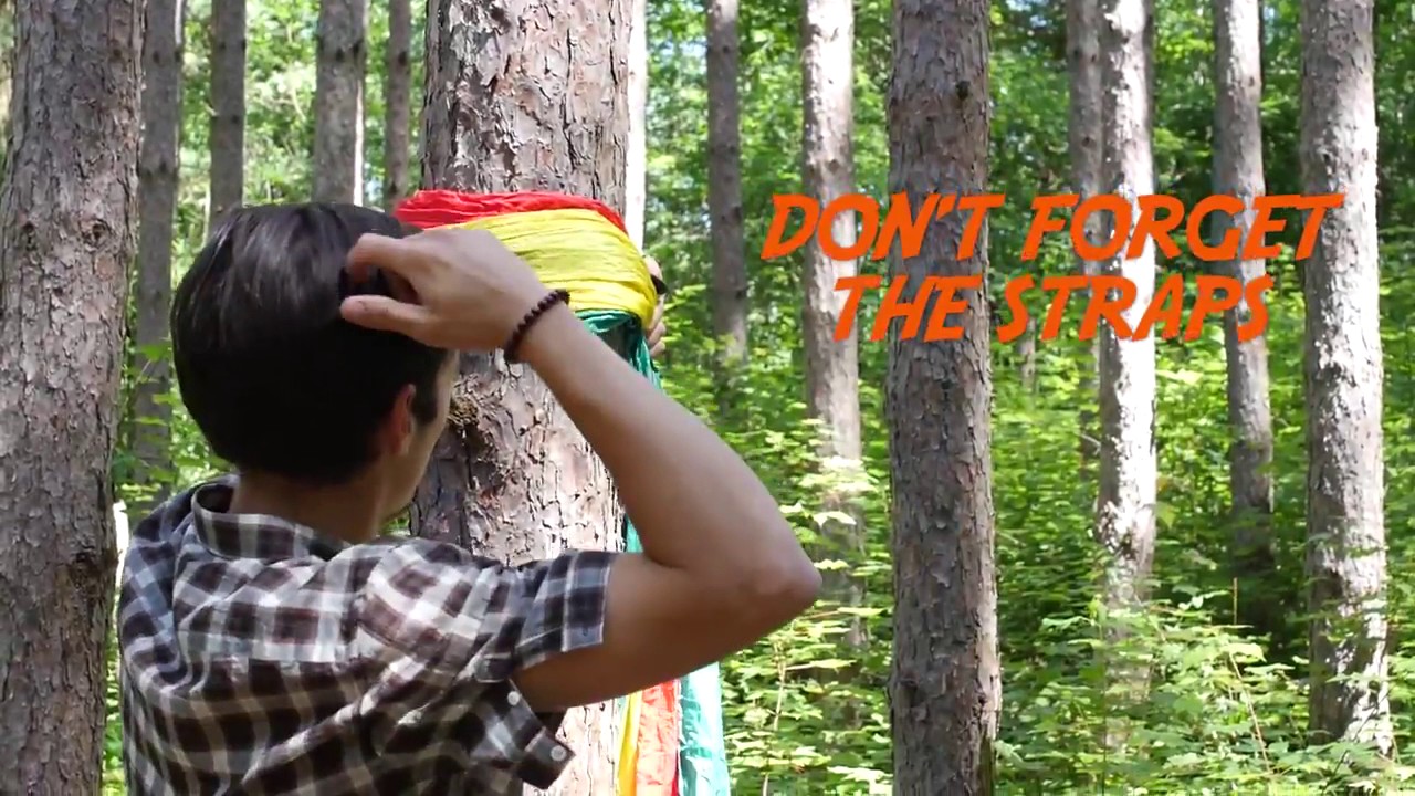 How to hang your ENO Hammock Fun Tutorial YouTube