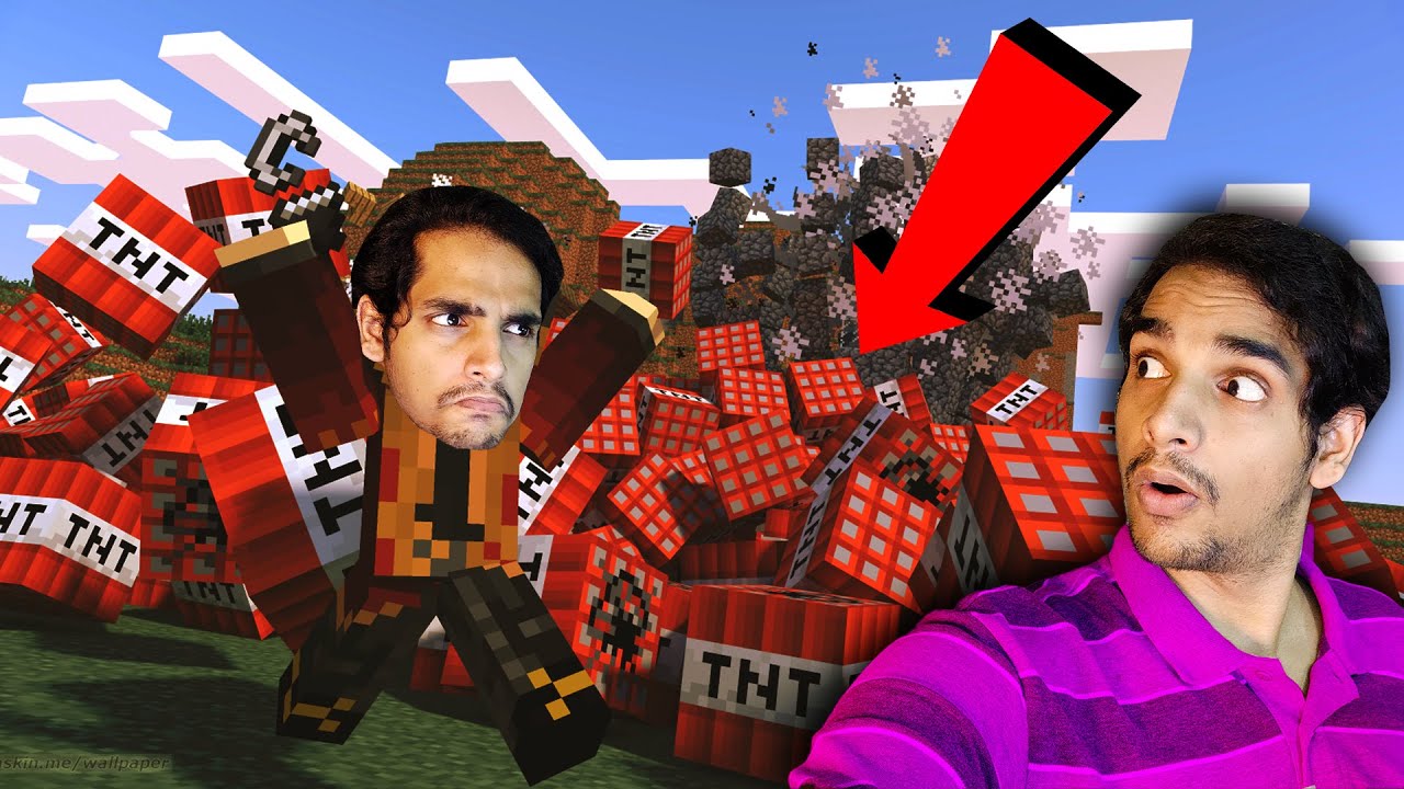 i ALMOST DIED to TNT !! MINECRAFT MALAYALAM ft