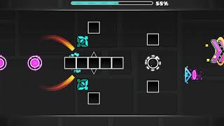 Stardust layout by Manojo 100% | Geometry Dash