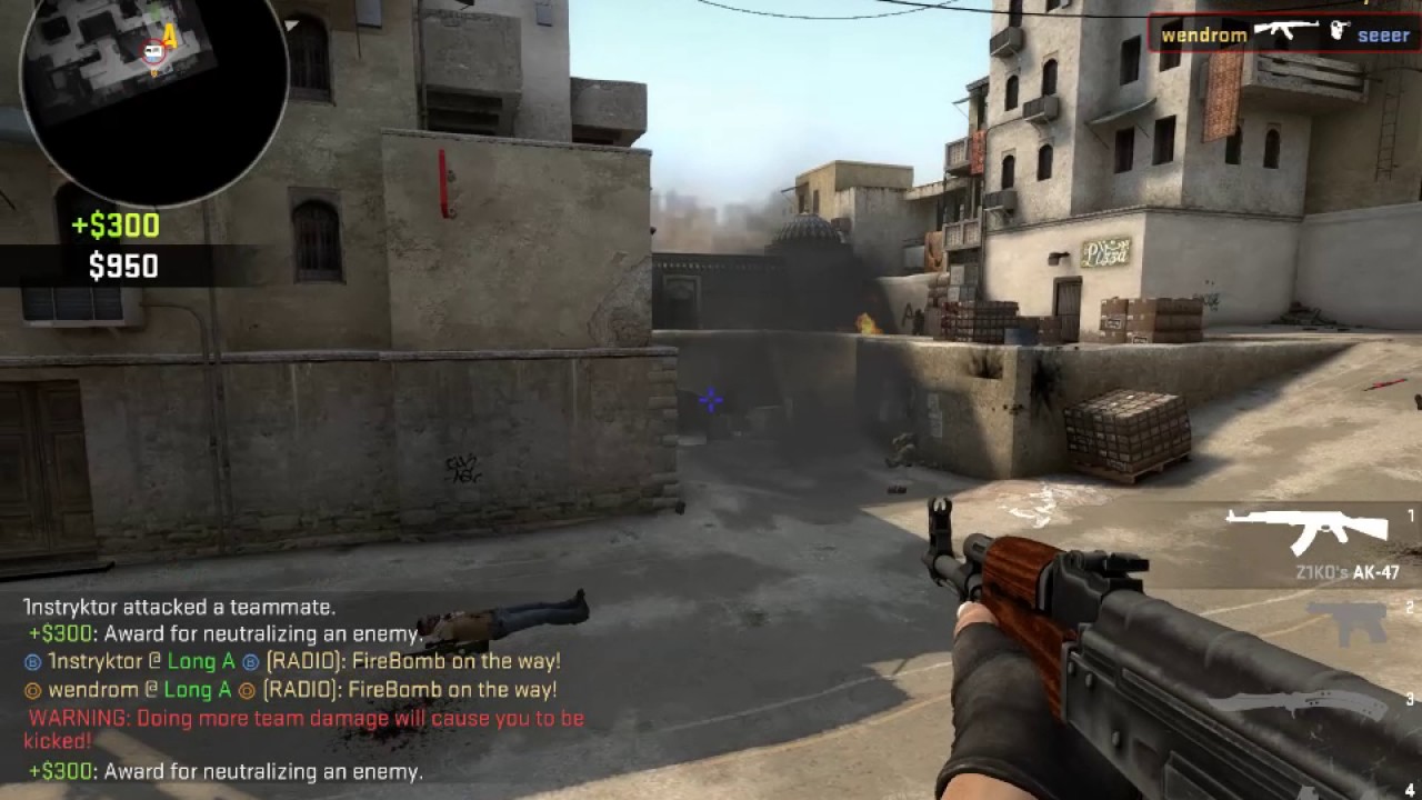 CSGO: 4K 1v3 clutch to win the game (LEM) - YouTube