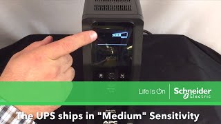 Adjusting Input Sensitivity on APC Back-UPS Pro M2 & SineWave Series | Schneider Electric Support