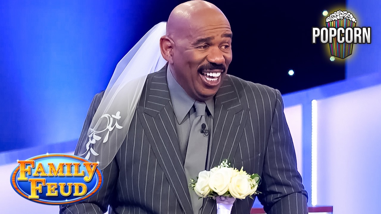 FUNNIEST Marriage Questions That Made Steve Harvey LAUGH! | Family Feud