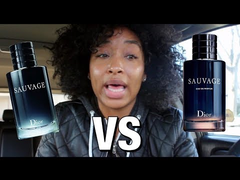 dior sauvage parfum vs eau de parfum