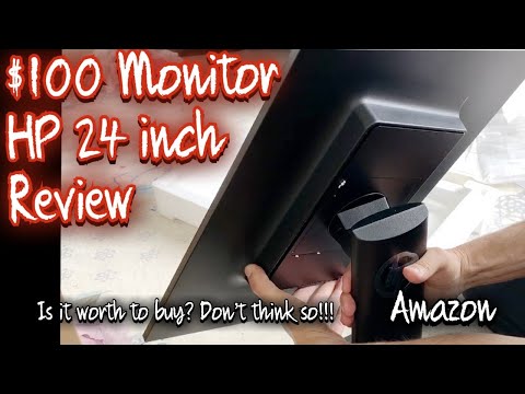 HP 23.8 inch Full HD 1080p IPS LED Monitor with Built in Speakers - $100 - Rotating Monitor Stand