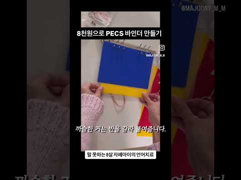 Pecs/AAC 바인더 만들기 #aac #pecs #자폐스펙트럼 #언어치료 #asd thumbnail