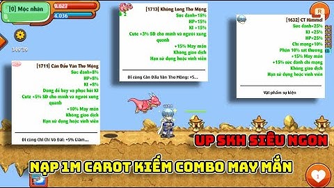 Ngọc Rồng Online | Nạp Carot Kiếm Full Combo May Mắn Siêu Hot Cho Siêu Phẩm Tương Lai