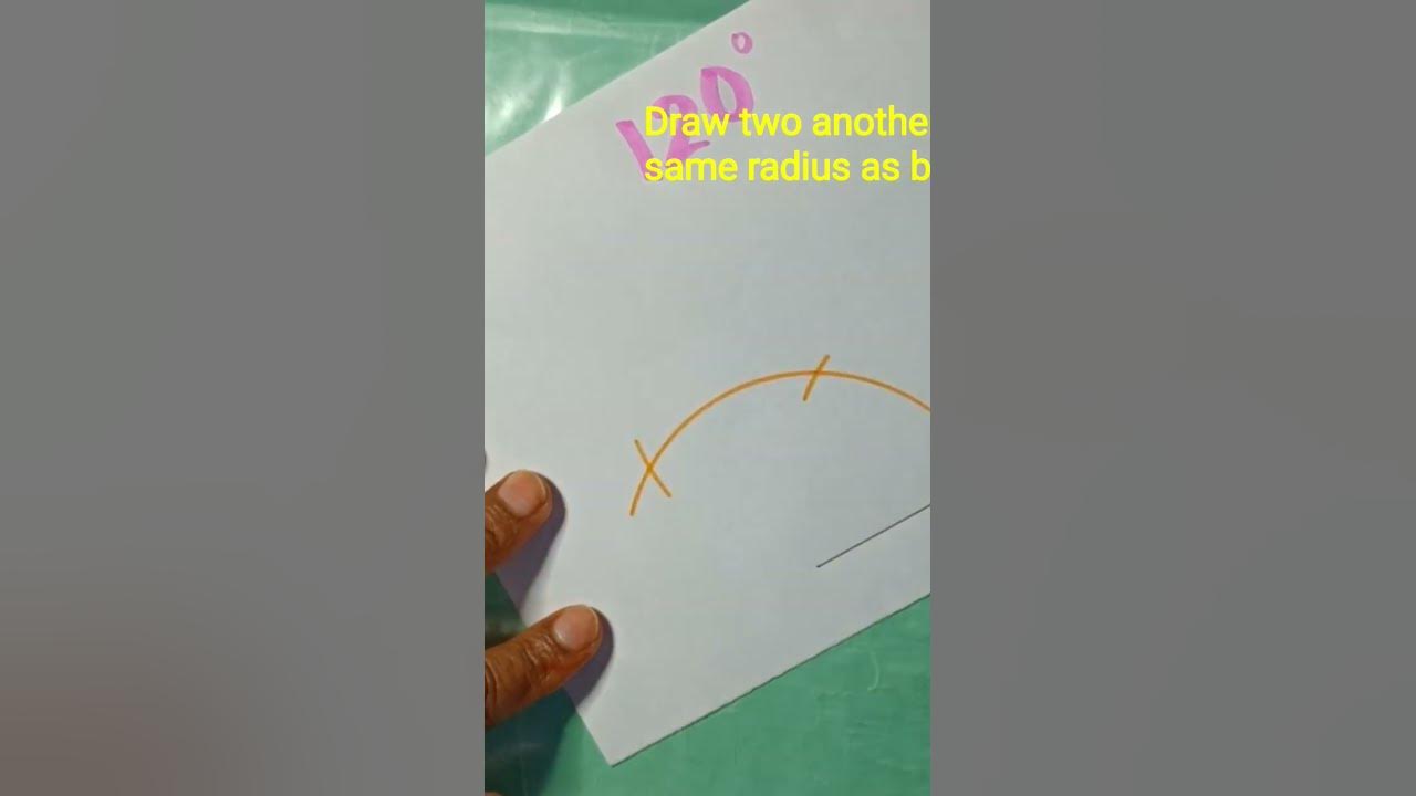 How to draw 120 degree angle with compass 120 degree angle 