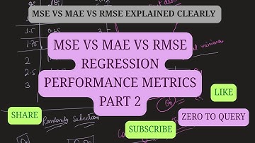 Performance Metrics in Regression (Part 2) | MSE vs MAE vs RMSE Explained with Intuition