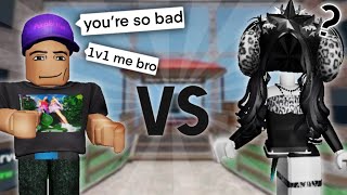 I met this MEAN TOXIC person who wanted to 1v1… THEY ENDED UP BEING A SECRET FAN! (Murder Mystery 2)