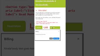 What is aria label || What is aria-label