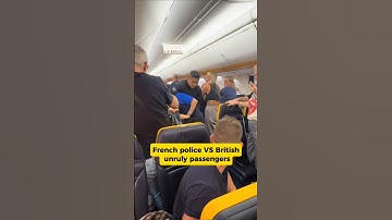Ryanair plane en route to Benidorm emergency landed in France due to unruly british tourists.