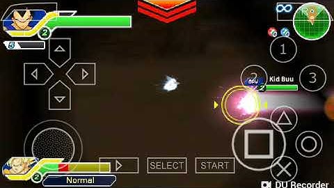 Dragon Ball Z:Tenkaichi Tag Team - Goku and Vegeta VS Kid Buu game via PPSSPP Emulator on Android