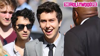 Nat & Alex Wolff Pull Up To Promote 'Paper Towns' With Cara Delevingne At Jimmy Kimmel Live!