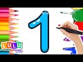 🎨 How To Draw A Numbers | LuLu Draw 🎨 SUPER Easy Drawin For Kids ✍️