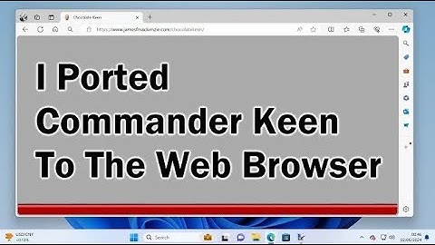 I Ported Commander Keen to the Web Browser