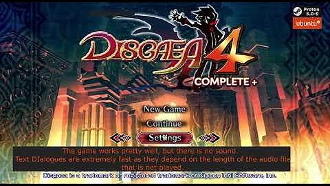 Proton 5.0-9 Steam Linux | Disgaea 4 Complete + Plus | GTX1650 | Ubuntu 20.04 | 60fps | no sound