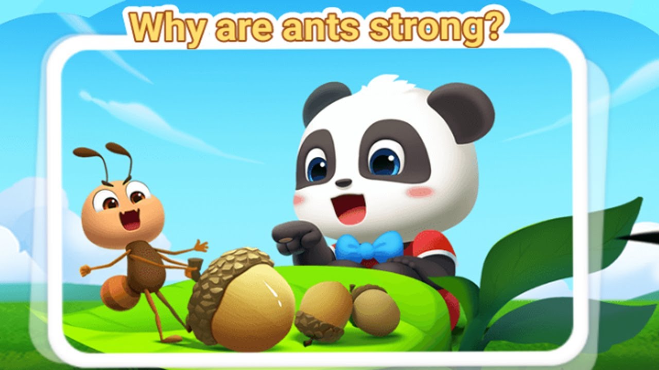 Baby Panda's Science World #2 - Why are Ants Strong? Learn with Kiki and Quacky - BabyBus Game
