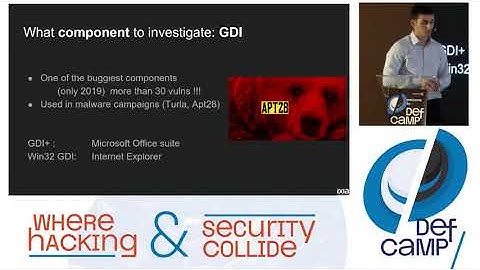 Investigating Windows Graphics Vulnerabilities A Reverse Engineering & Fuzzing Story   DefCamp 2019