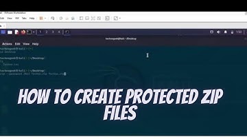 How to Protected Zip Files on Kali Linux