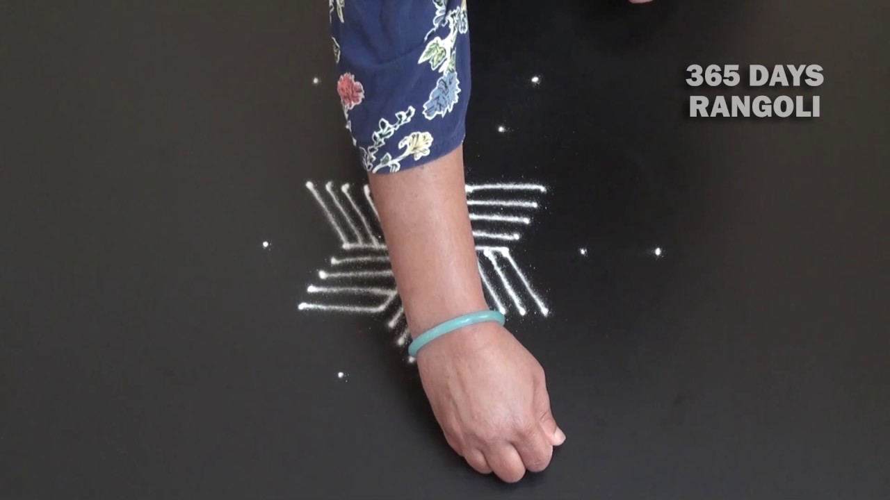 Padi Kolam,5 dots Rangoli Design,Small Rangoli Design,ಚುಕ್ಕಿ ರಂಗೋಲಿ,Traditional Rangoli design