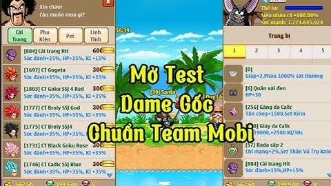 Nro Lậu Mới Nhất Nro Vegeta Mở Test Sever Dame Gốc Giống Team Mobi 99% Sever Cày Cuốc Có IOS