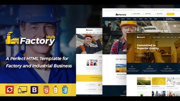 Factory HUB - Industry / Factory / Engineering and Industrial Business HTML Template | Themeforest