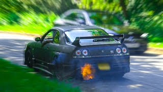 Cars Leaving Japshow At Santa Pod 2024!