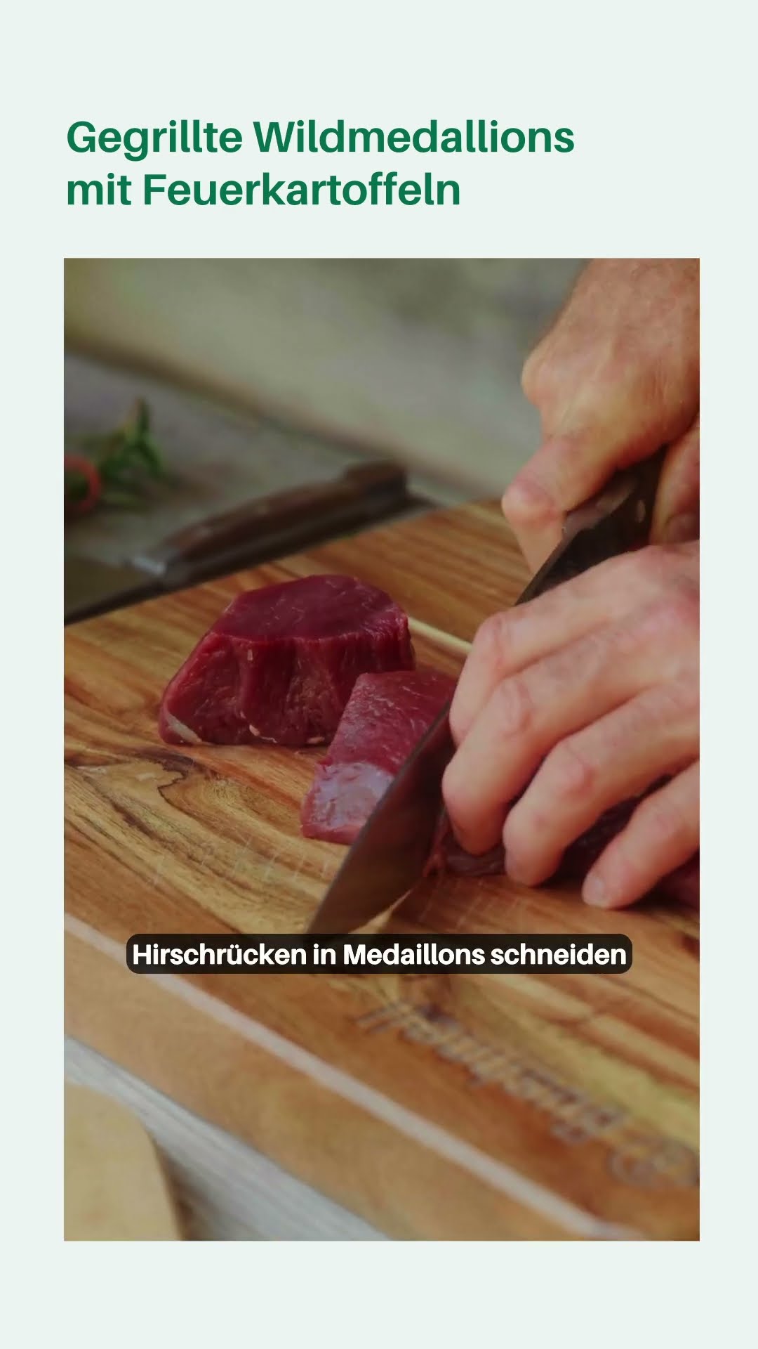 Markus‘ Rezept: Saftiger Hirschrücken + wilde Kräuterbutter = perfekt ...