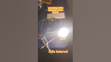 Controlling a 60w led bulb with a relay module #diy #arduino #programming
