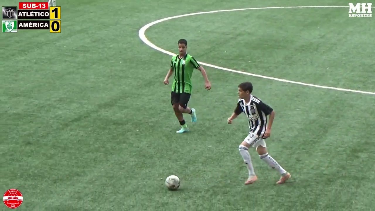 ATLÉTICO 1X0 AMÉRICA, COPA UNIÃO IMEF SUB-13, JOGO COMPLETO