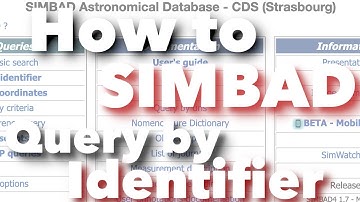 SIMBAD Query By Identifier Tutorial