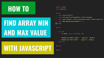 Javascript - How to find min and max array value