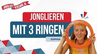 Mister Babache Jonglieren Ring Set 3 Stück Med-32cm Orange Gelb Rot 