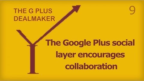 {9} The Google Plus social layer encourages collaboration