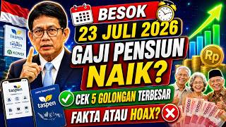 BESOK 23 Juli 2026: 5 Golongan Pensiunan PNS Terima Gaji Pokok Terbesar, Ini Nominalnya!