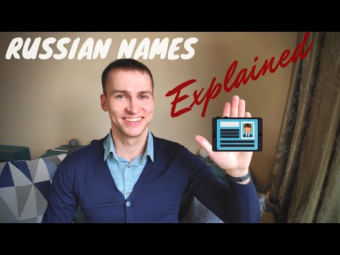 Russian names / Patronymic / Formal and Informal language / Russian for beginners