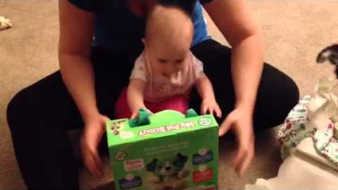 Unwrapping for her first time!