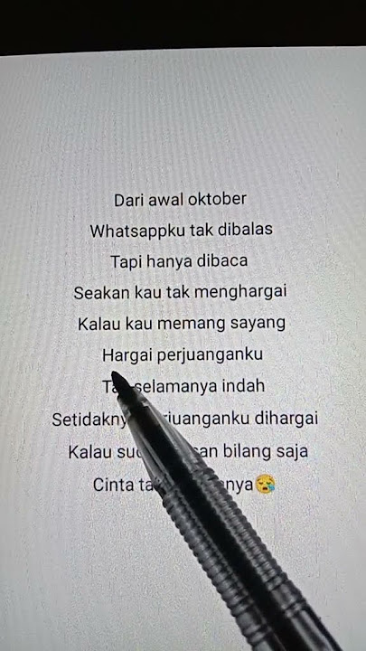 Lirik Lagu Awal Oktober Fajar Sadboy By Tami Aulia😪😪