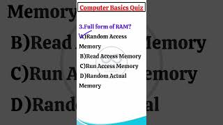 📊 Computer Awareness Quiz | Basics Edition #shorts