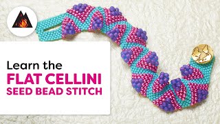 Master The Flat Cellini: Learn The 3D Seed Bead Stitch