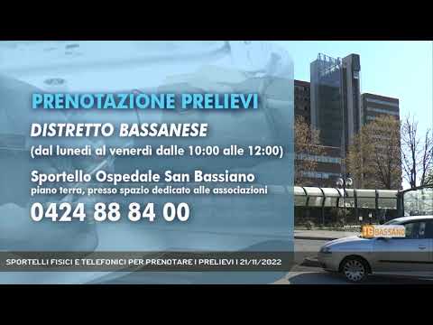 SPORTELLI FISICI E TELEFONICI PER PRENOTARE I PRELIEVI | 21/11/2022